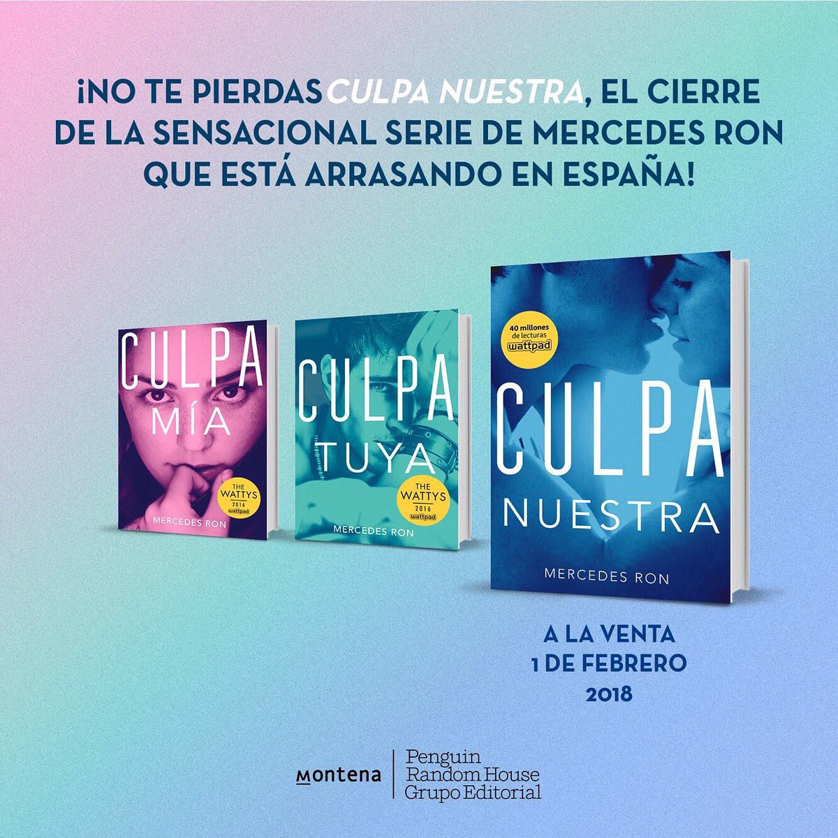 Saga Culpa Tuya Mia Nuestra / Libros / Mercedes Ron –